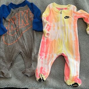 Nike Kids Footies - Gray, Blue, and Tie-Dye